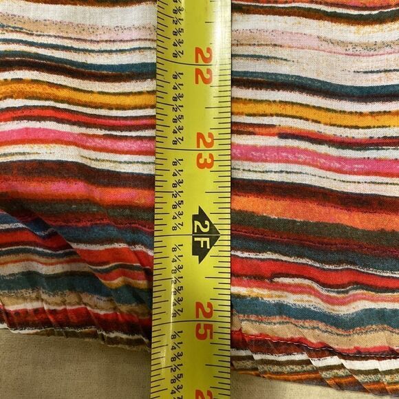 LOFT Ann Taylor colorful striped short sleeve top size M - Picture 7 of 7